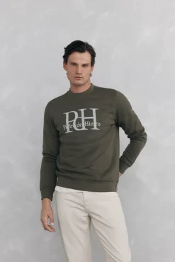 Sudadera logo cuello caja