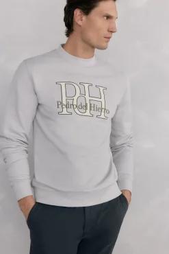 Sudadera logo cuello caja