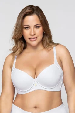 Sujetador de push up suave y cubrimiento alto en sisa y espalda