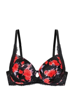 Sujetador Demi floral con relleno Anahi