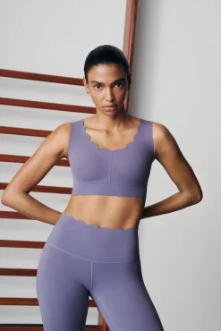Sujetador deportivo COMPRESSIVE morado