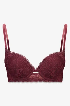 Sujetador GORGEOUS push up encaje burdeos
