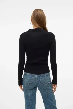 Top de punto estilo polo