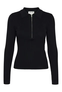 Top de punto estilo polo