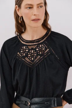 Top parche crochet