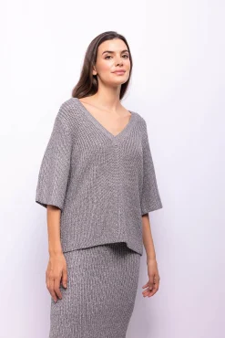 Top punto lurex