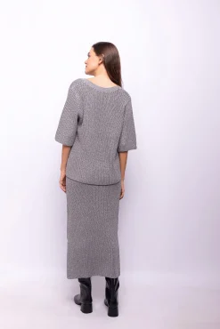 Top punto lurex