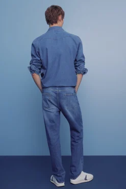 Vaquero lavado medio oscuro regular fit