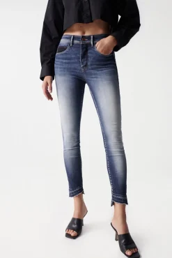 Vaqueros faith push in cropped lavado premium
