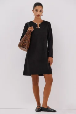 Vestido antelina