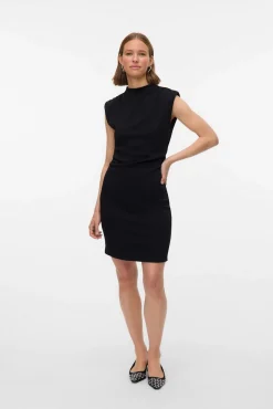 Vestido corto con cuello Perkins