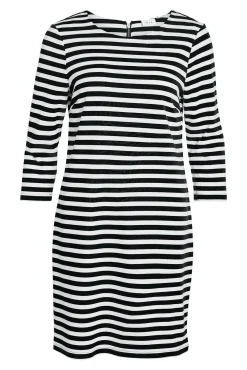 Vestido corto con rayas