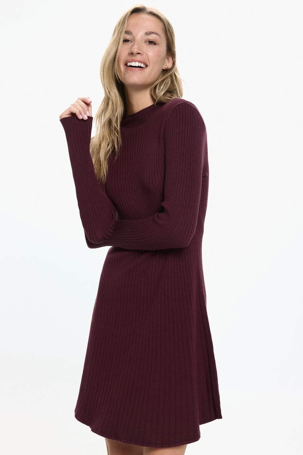 Vestido corto de punto