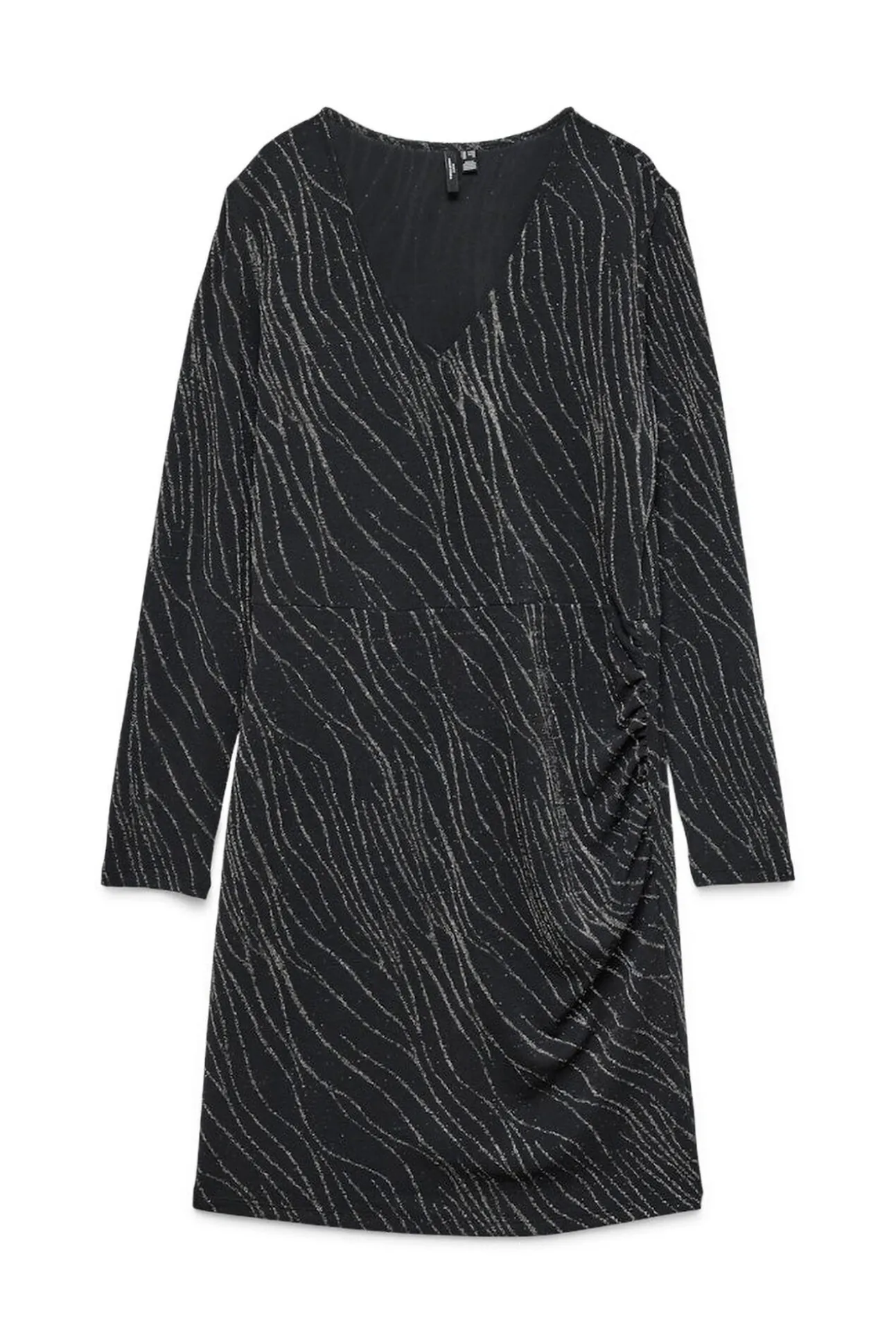 Vestido corto lúrex talla grande