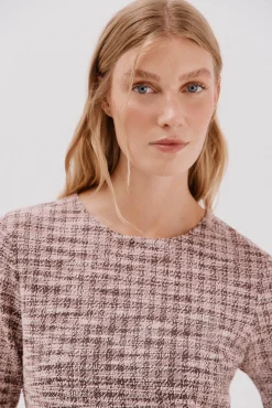 Vestido corto tweed