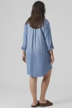 Vestido corto vaquero talla grande