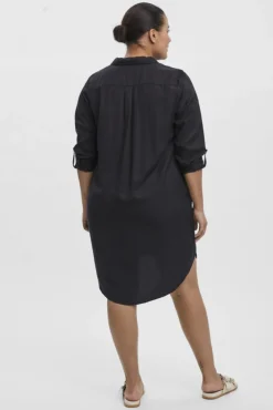 Vestido corto vaquero talla grande