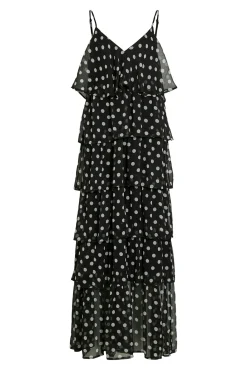 Vestido de gasa con lunares