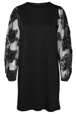 Vestido de manga larga talla grande