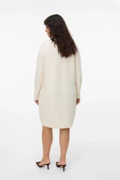Vestido de punto manga larga talla grande