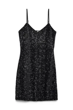 Vestido de tirantes con lentejuelas