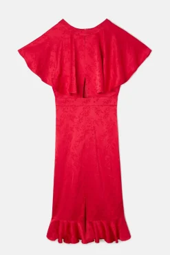 Vestido event collection capa jacquard