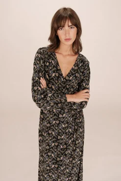 Vestido largo envolvente