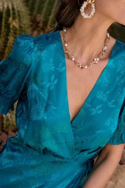 Vestido largo estampado