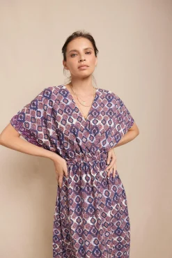 Vestido largo estampado