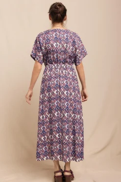 Vestido largo estampado
