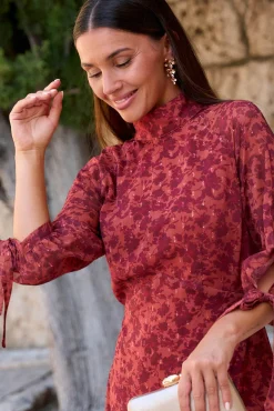 Vestido largo flores