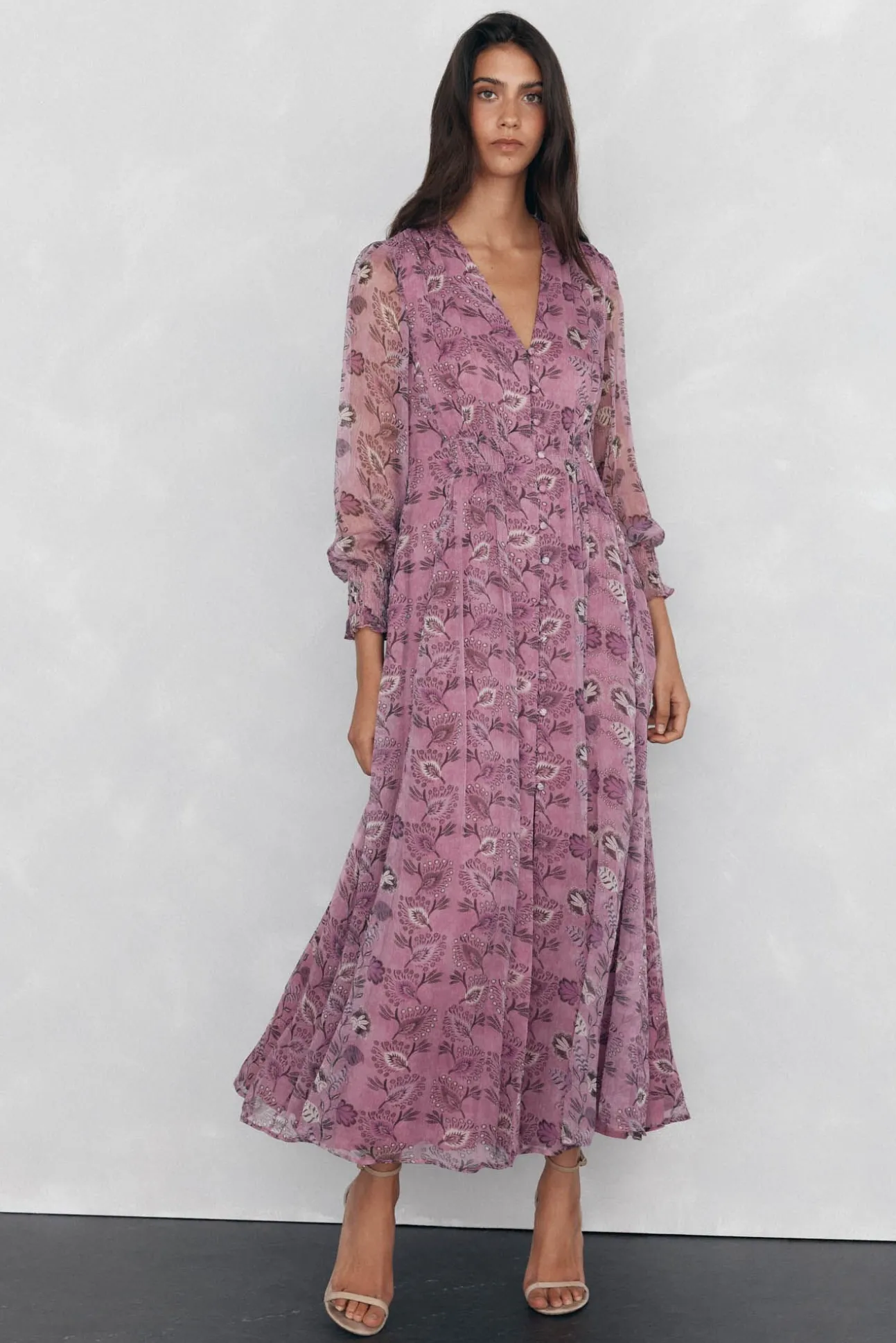 Vestido largo fluido