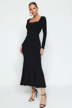 Vestido maxi de punto