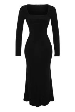 Vestido maxi de punto