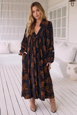 Vestido midi Boheme estampado milan