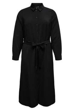 Vestido midi camisero talla grande