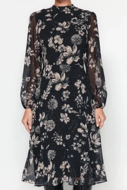 Vestido midi chal