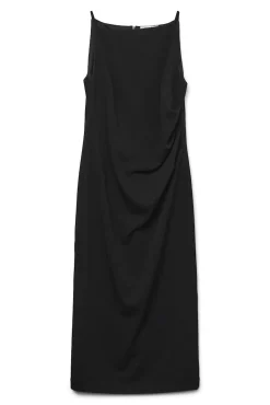 Vestido midi de tirantes