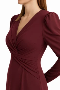 Vestido midi punto
