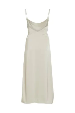 Vestido midi satinado