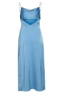 Vestido midi satinado