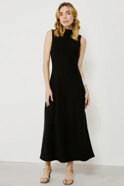 Vestido midi sin mangas