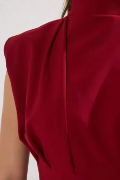 Vestido tubo midi