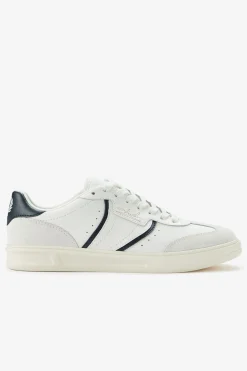 Zapatilla B4 embossed leather/suede