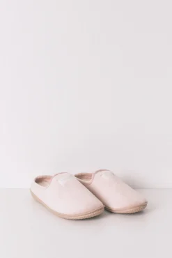 Zapatillas casa velour rosa
