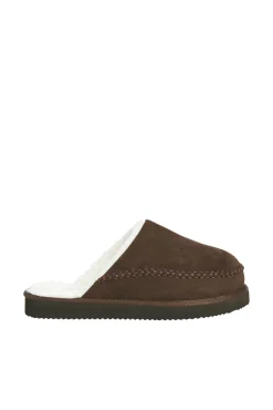 Zapatillas de casa mule con borrego