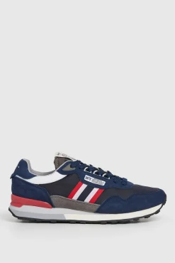 Zapatillas Running Con Detalles En Ante