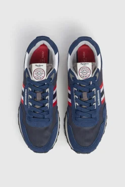 Zapatillas Running Con Detalles En Ante