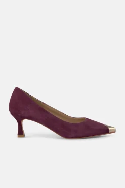 Zapato puntera metalizada